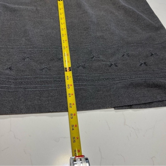 Eddie Bauer Gray Sleeveless VNeck Flannel Embroidered Maxi Dress Small - Picture 12 of 14